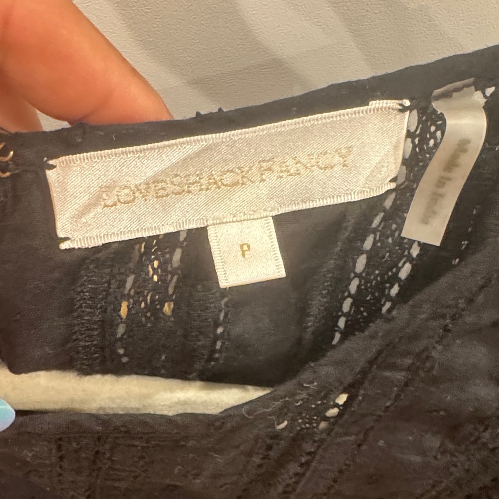 Loveshackfancy Black Ruffled Blouse - image 3